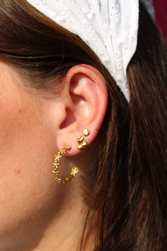 Boucles d'oreilles Flower