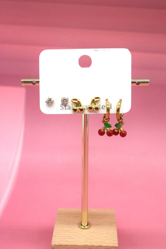 Boucles d'oreilles set Berry