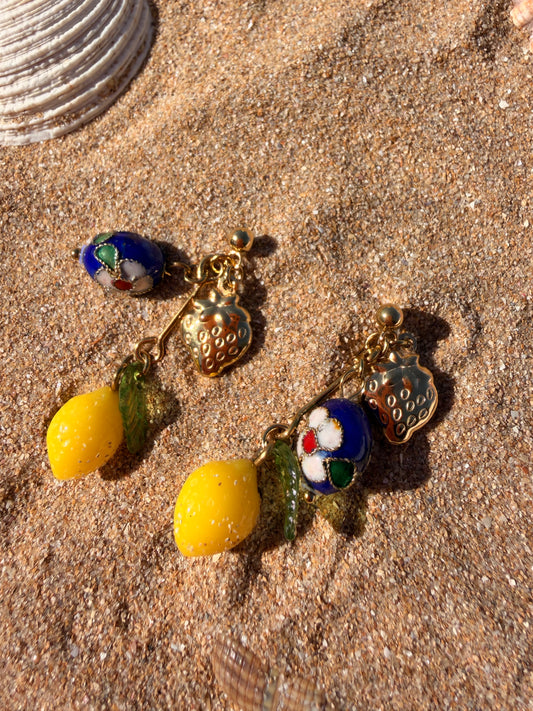 Boucles d'oreilles Limonade