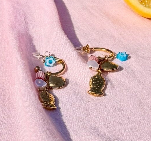 Boucles d'oreilles Azur