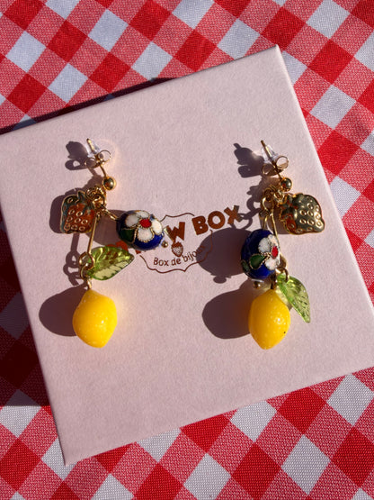 Boucles d'oreilles Limonade