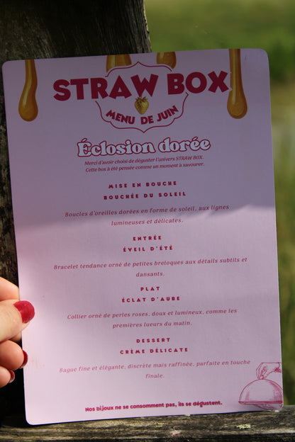 STRAW BOX - Juin 2026 | Éclosion dorée
