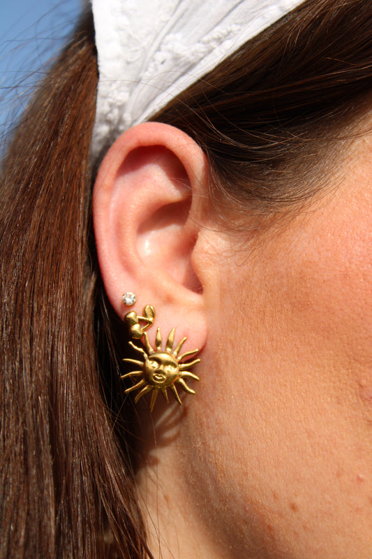 Boucles d'oreilles soleil