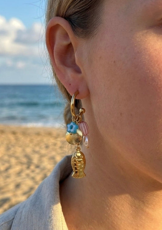 Boucles d'oreilles Azur